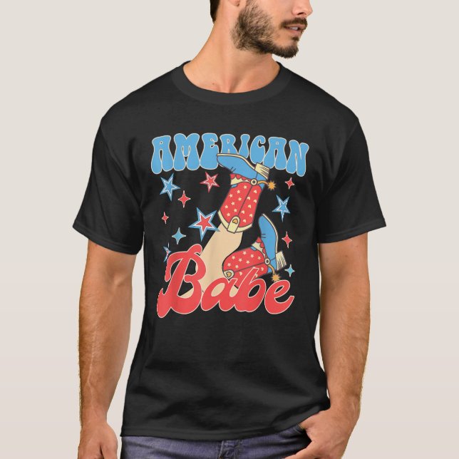 Camiseta Novia americana del 4 de julio de dama de honor de (Anverso)