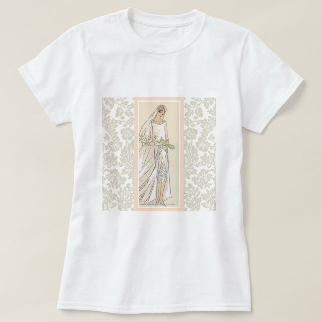 Camiseta Novia Art Deco (Diseño del anverso)