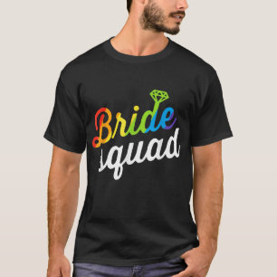 Camiseta Novia bandera arcoíris LGBT fiesta de soltera lesb