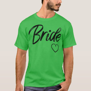 Camiseta Novia Blanca Boda del corazón de la luna de miel B