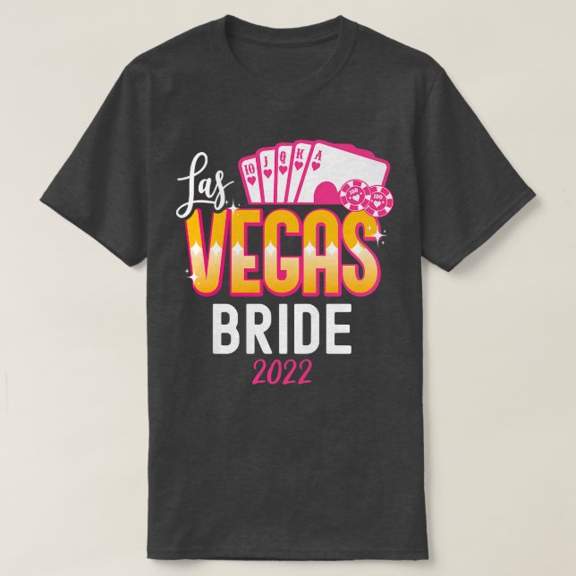 Camiseta Novia Boda Las Vegas 2022 y G (Diseño del anverso)