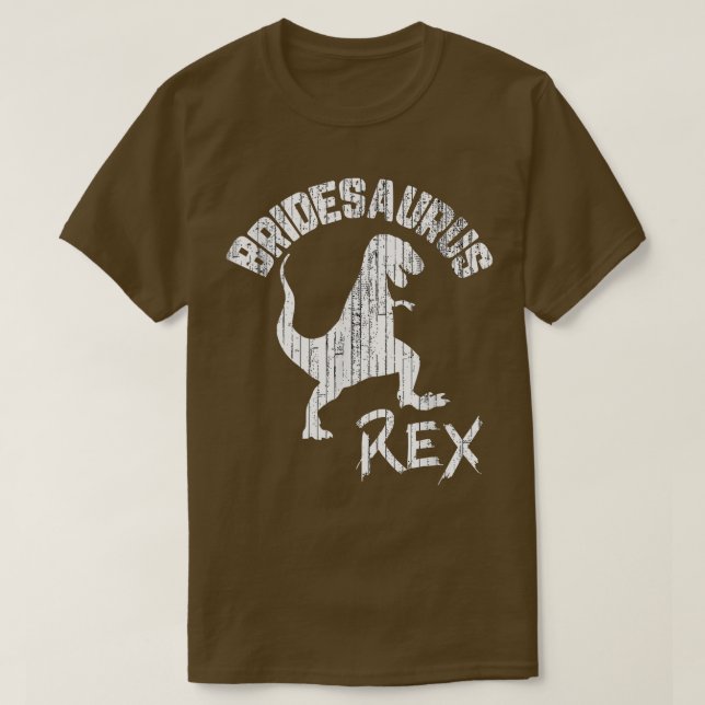 Camiseta Novia Bridesaurus Re Dinosaur Funny Boda (Diseño del anverso)