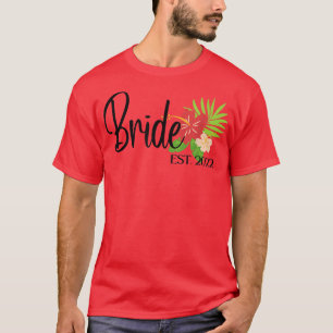 Camiseta Novia casada y luna de miel de abeja recién casada