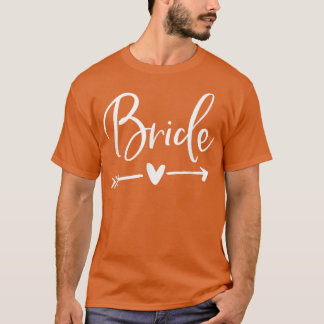 Camiseta Novia Con Flecha Y Corazón