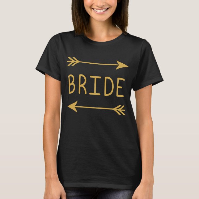 Camiseta Novia con flechas (Anverso)