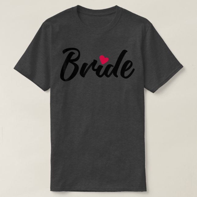 Camiseta Novia Cute Heart Wedding Party Y Bachelorette Pa (Diseño del anverso)