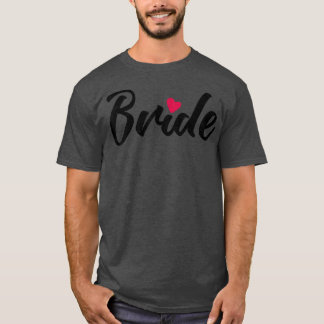 Camiseta Novia Cute Heart Wedding Party Y Bachelorette Pa