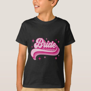 Camiseta Novia dama de honor retro Boda fiesta de novias Ba