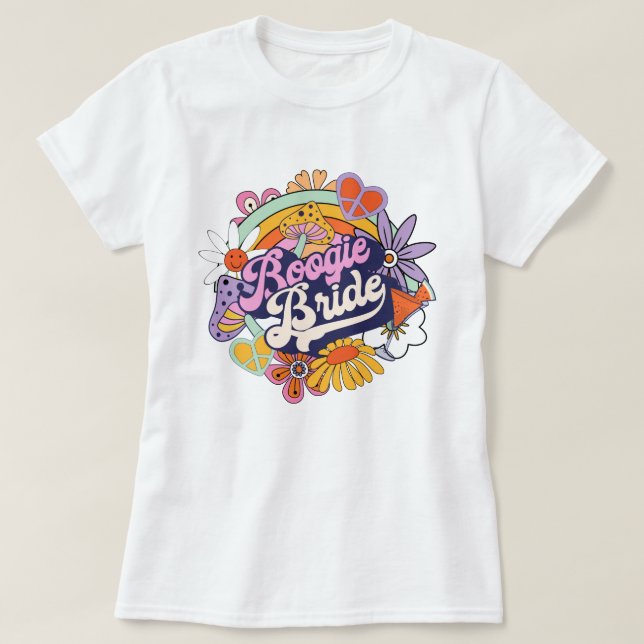 Camiseta Novia de Baile Groovy 70s ID929 (Diseño del anverso)