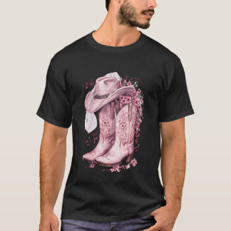 Camiseta Novia de Boda de Campo Sombrero de Vaquero Velo Ro