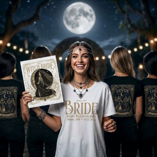 Camiseta Novia de Bruja de Salem Personalizada para Despedi