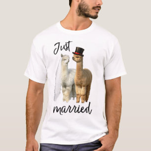 Camiseta Novia De Camisas De Alpaca Graciosa Y Boda De Groo