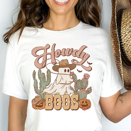 Camiseta Novia de campo occidental Howdy Boos Funny Hallowe