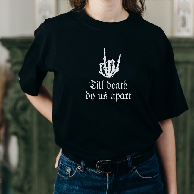 Camiseta Novia de cráneo o muerte hasta la bachillerato de  (Subido por el creador)