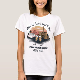 Camiseta Novia de Despedida de Soltera Personalizada Las Ve