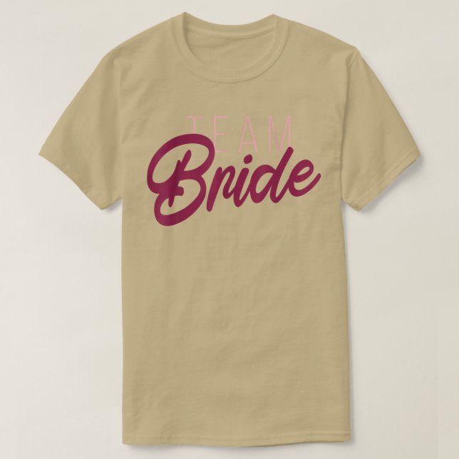 Camiseta Novia de equipo rosa 431 (Diseño del anverso)