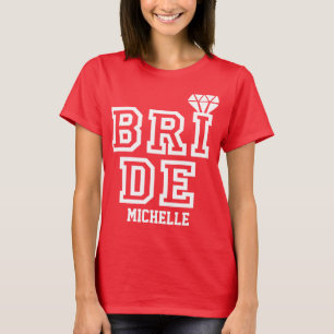 Camiseta Novia de estilo deportivo a ser