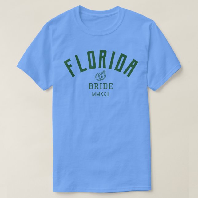 Camiseta Novia de Florida  Fiesta de Despedida de Soltera   (Diseño del anverso)