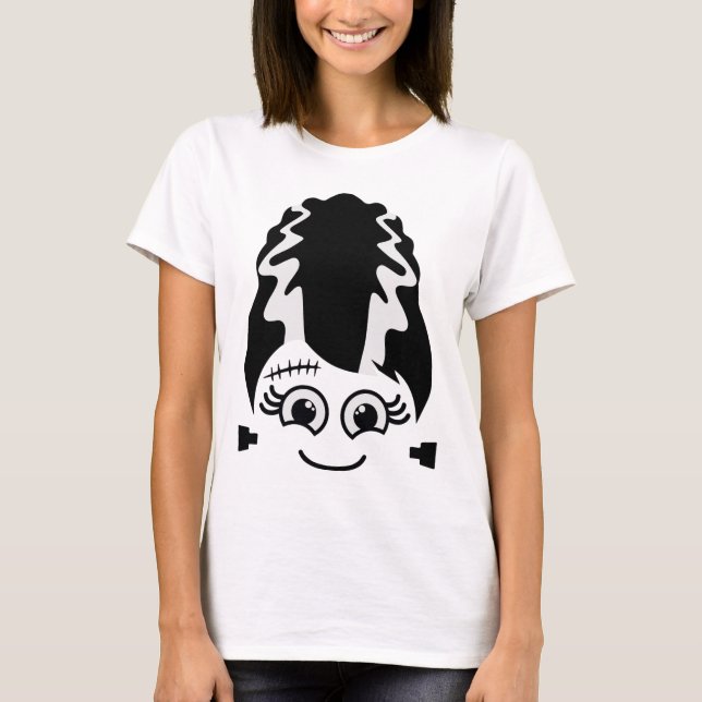 Camiseta Novia De Frankenstein Monster Cute Halloween Costu (Anverso)