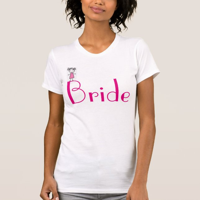 Camiseta/novia de fuselaje de Jersey de las mujere (Anverso)