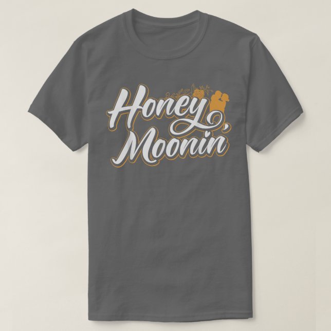 Camiseta Novia de Honeymoonin y luna de miel de Groom Bound (Diseño del anverso)