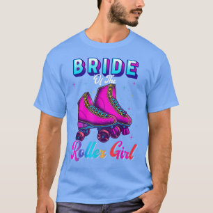 Camiseta Novia De la Chica del Rodillo Cumpleaños de patina