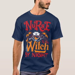 Camiseta Novia de la escoba de Halloween de Scary por día b