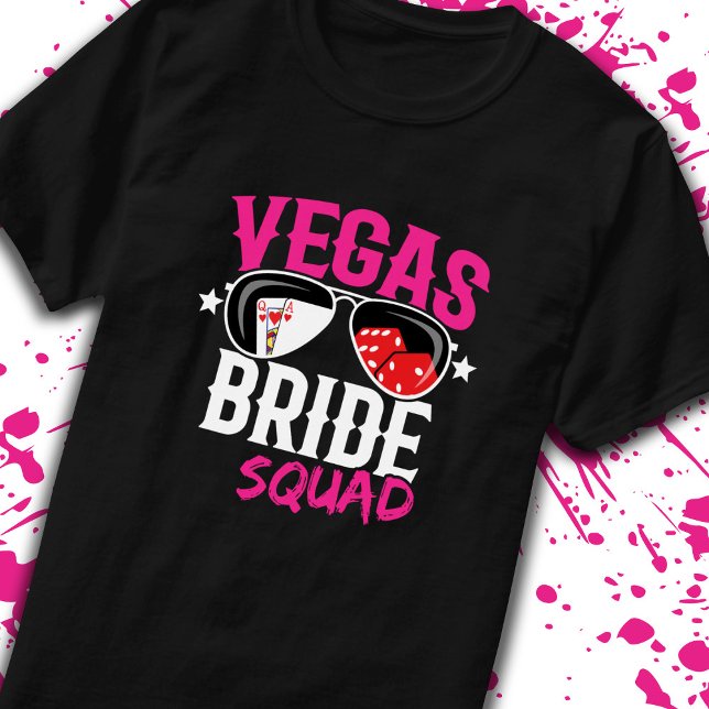 Camiseta Novia de la escuadra de bodas de Vegas Despedida d (Subido por el creador)