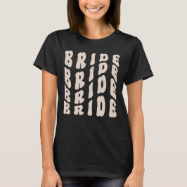 Camiseta Novia de la Fiesta de Bachelorette de Cute Groovy