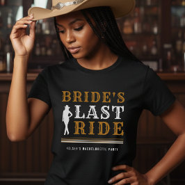 Camiseta Novia de la fiesta de despedida de soltera vaquera