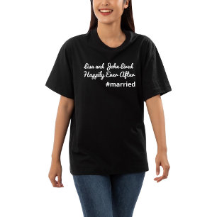 Camiseta Novia de la fiesta de matrimonio de la esposa reci