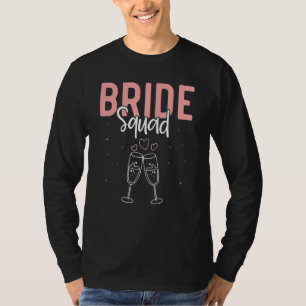 Camiseta Novia de la fiesta de soltera equipo de boda mujer