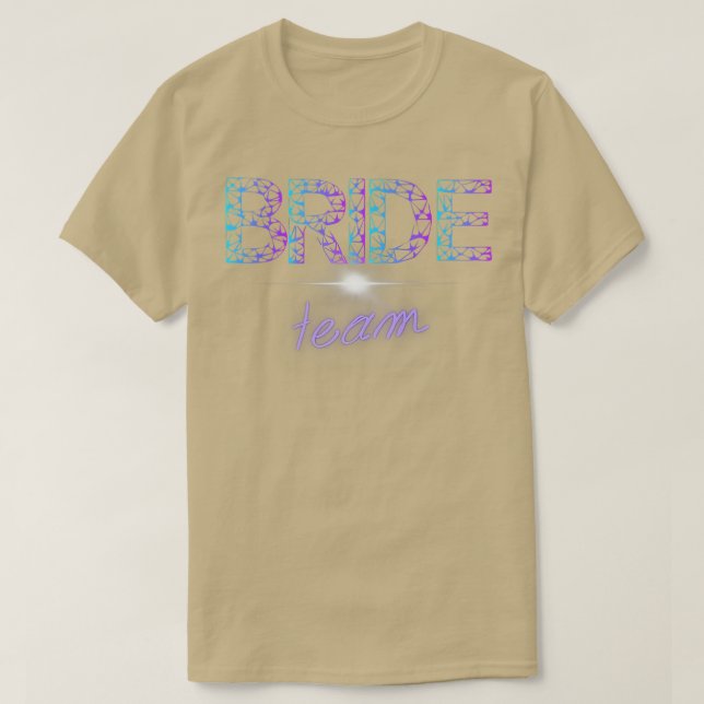 Camiseta Novia de la fiesta de soltera para mujeres equipo  (Diseño del anverso)