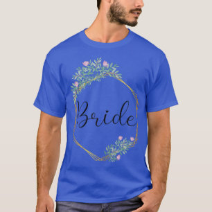 Camiseta Novia de la fiesta de soltero/a Flores púrpuras No