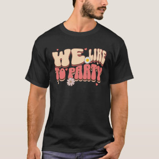 Camiseta Novia De La Fiesta Nos Gusta La Fiesta Retro Solte