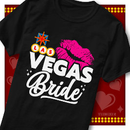 Camiseta Novia de Las Vegas Adorable Boda Divertida Despedi