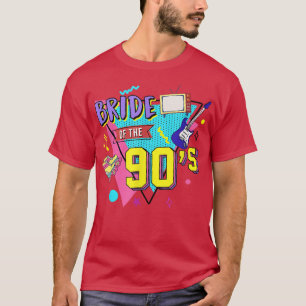 Camiseta Novia de los 90 Retro Tema 90s Despedida de Solter