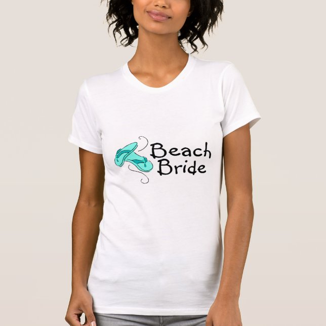 Camiseta Novia de playa (Boda de playa) (Anverso)