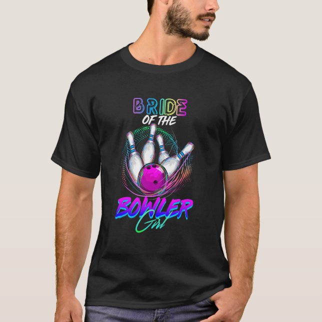 Camiseta Novia Del Chica Bowler Que Coincide Con La Bola De (Anverso)