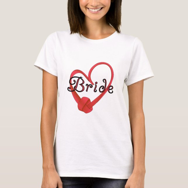 Camiseta Novia del Corazón Rojo (Anverso)