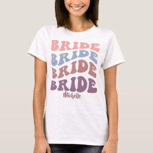 Camiseta Novia - Despedida de soltera. Nombre editable