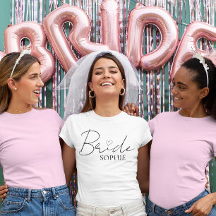 Camiseta Novia Despedida de Soltera Personalizada   Nombre 