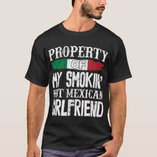 Camiseta Novia divertida amiga masculina mexicana Valentine