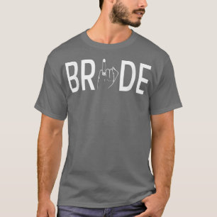 Camiseta Novia Divertida Anillo Nupcial Dedo Coincidente De