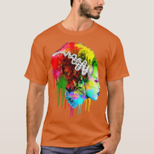 Camiseta Novia divertida de Halloween, Novia moderna colori