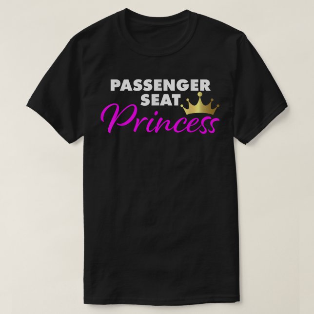 Camiseta Novia divertida de la princesa del asiento del pas (Diseño del anverso)