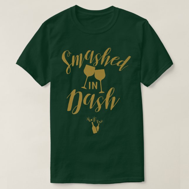 Camiseta Novia Divertida Ilustración de Bebida de Compromis (Diseño del anverso)