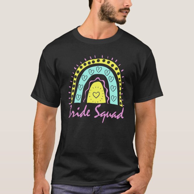 Camiseta Novia Divertida Squad Fiesta de Despedida de Solte (Anverso)
