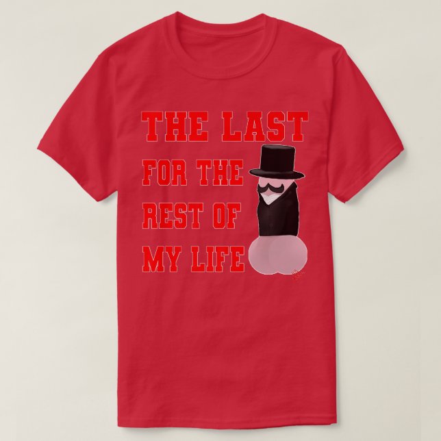 Camiseta Novia El último día de mi vida br (Diseño del anverso)