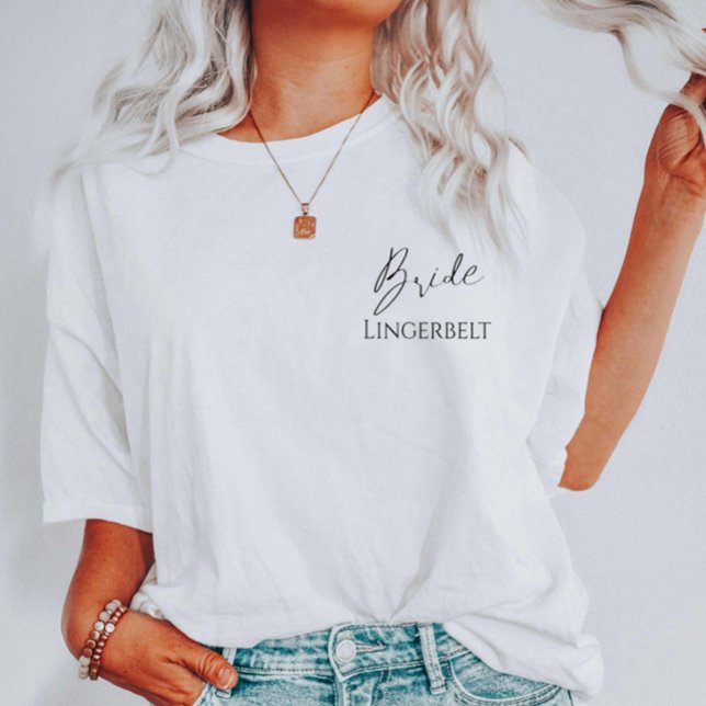 Camiseta Novia Elegante Por Ser O Despedida De Soltera Dive (Subido por el creador)